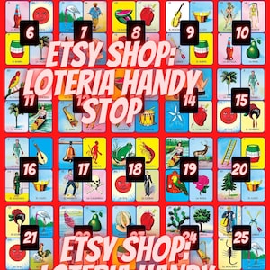 30 Numbers Loteria Posito Game Board to Play Online