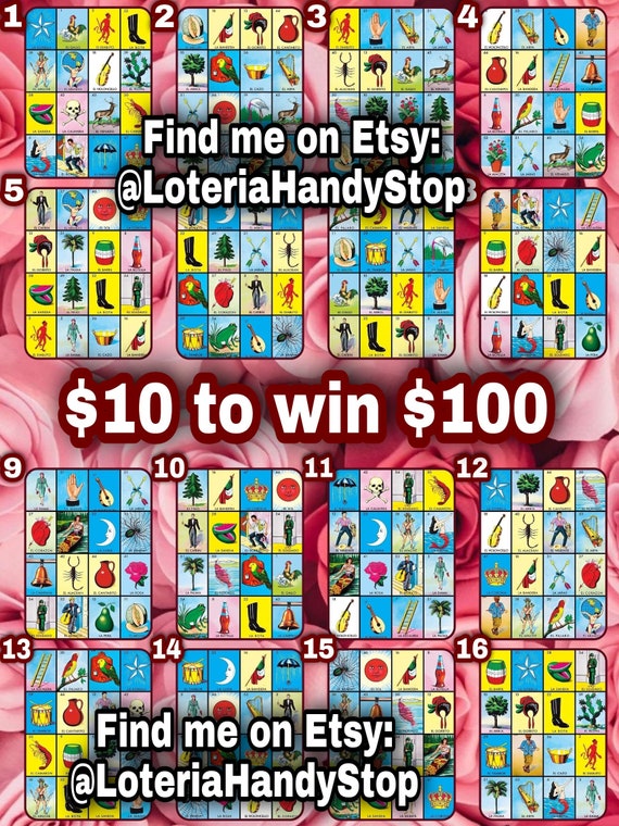10 to Win 100 Loteria Board Game to Play Online 