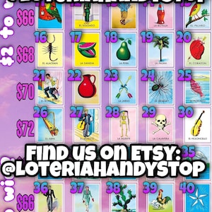 2 Dollars to Win Online Loteria Game Board