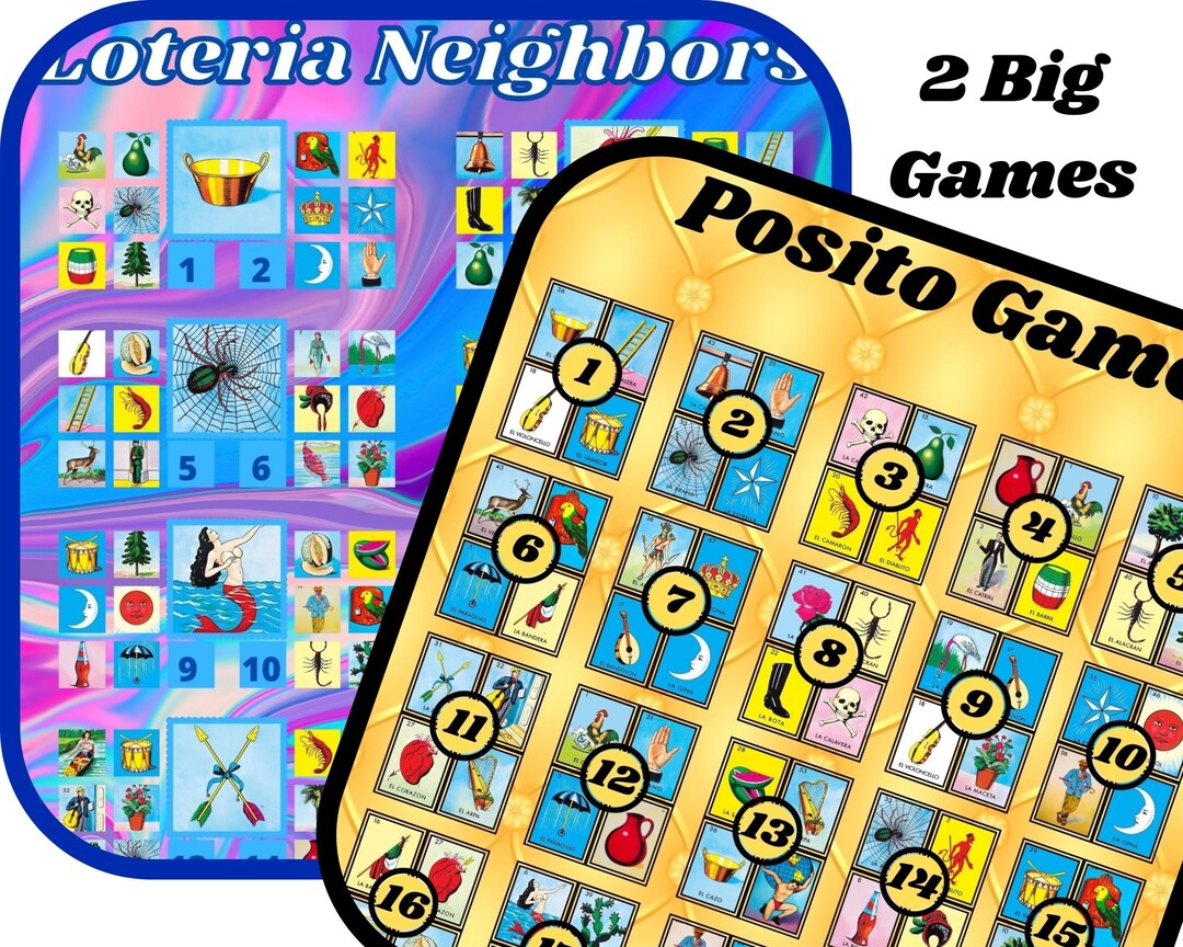 Loteria Bundle Board Games for Online Digital Download Etsy