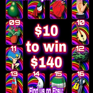 Tablero de Lotería 10 para ganar 140 Juego en línea