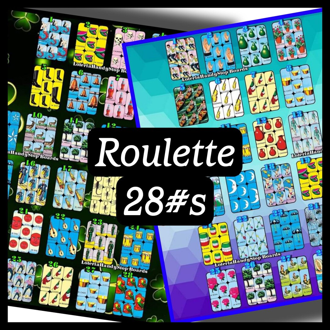 Shuffle Numbers Game 28 Numbers Roulette Loteria Shuffle Board Online Digital Game - Etsy