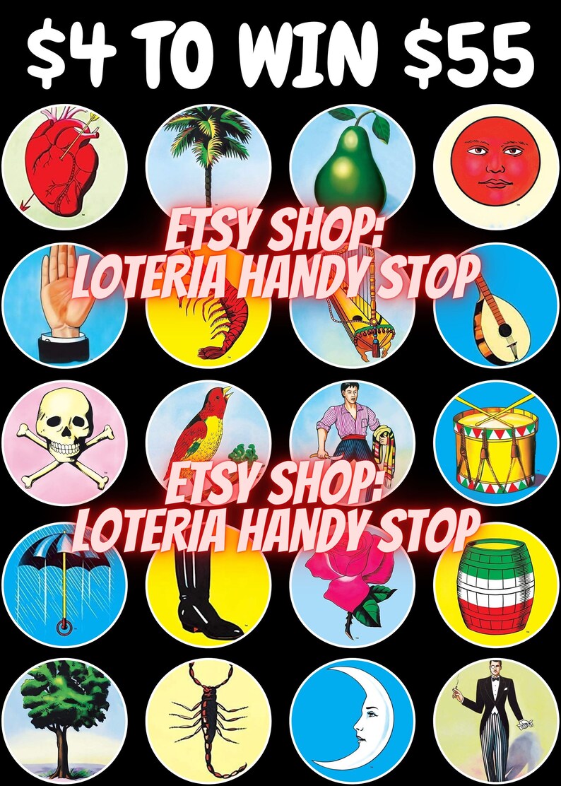 40 Original Mexican Loteria Cards, Mexican Bingo Cards, 1 Digital Download Etsy