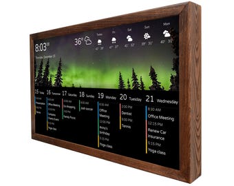 32" Elektronische Wandkalender – Familie Commandocentrum, Smart Display, Digitaal Dashboard & Thuisplanner