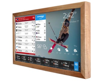 Digitaal Sportbord 24'', Cadeau voor Sportliefhebber, Scorebord, Wifi-Kalender, Sportcommandocentrum, Digitale Planner, Smart Home, Dakboard
