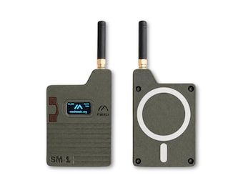 Nodo Meshtastic Heltec V3 con funda Slim MagSafe – radio LoRa plug-and-play off-grid