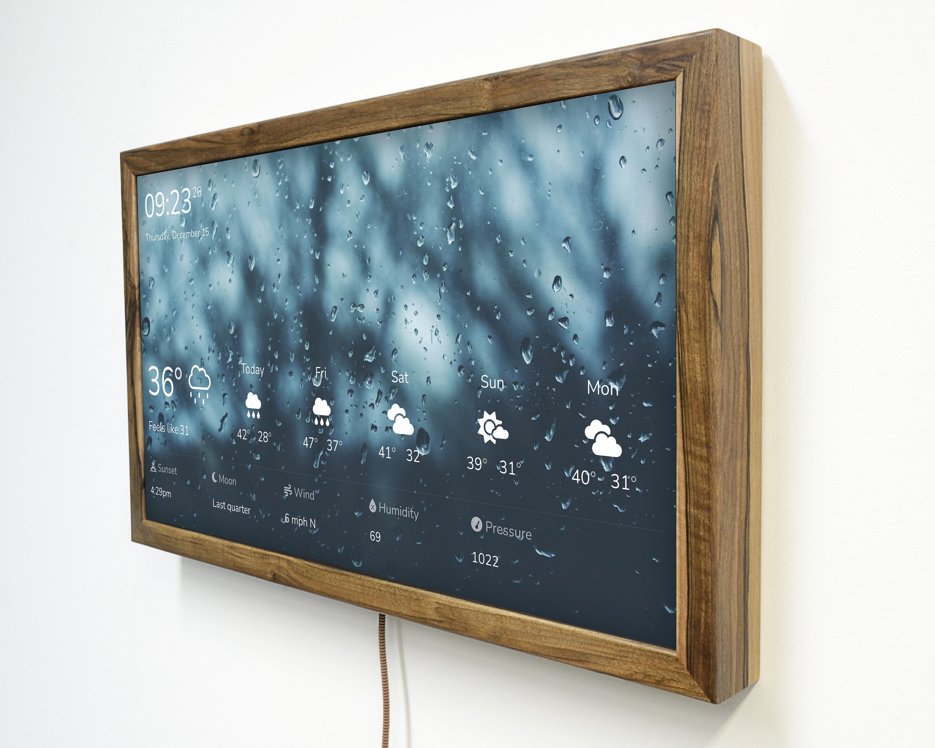 Elektronischer Wandkalender 32'', Family Command Center, Home Assistant