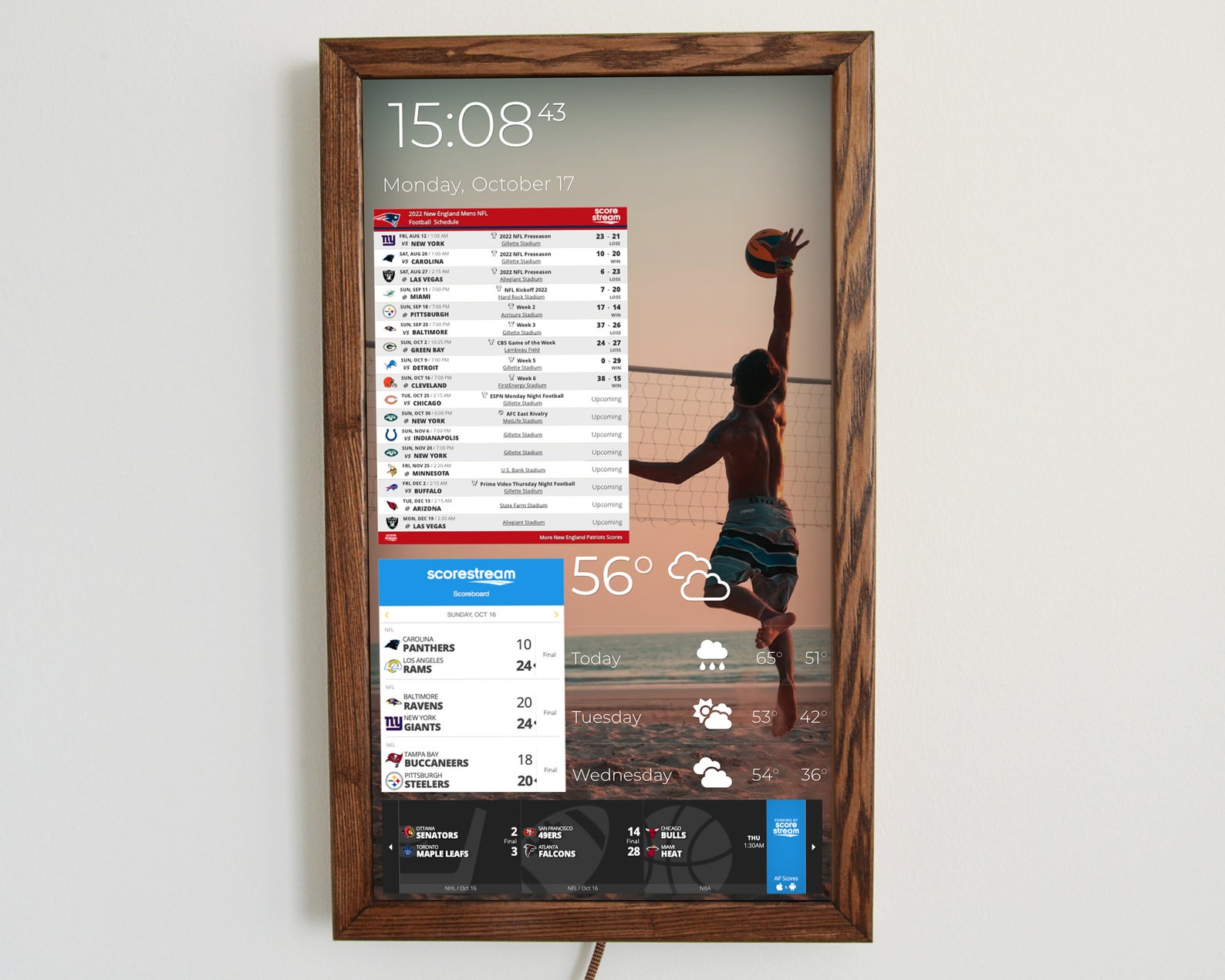 Elektronischer Wandkalender 24'' Family Command - Etsy.de