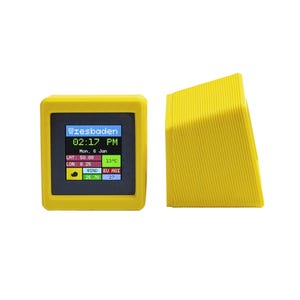 Retro Digital Desk Clock: Smart Home Display with 9 Dials, Weather Station & Photo Album