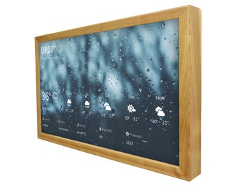 Wifi Weather Dashboard 32 Inch, Smart Weather Station, Digital Family Planner, Google Apple Calendars, Family Command Center, Dakboard