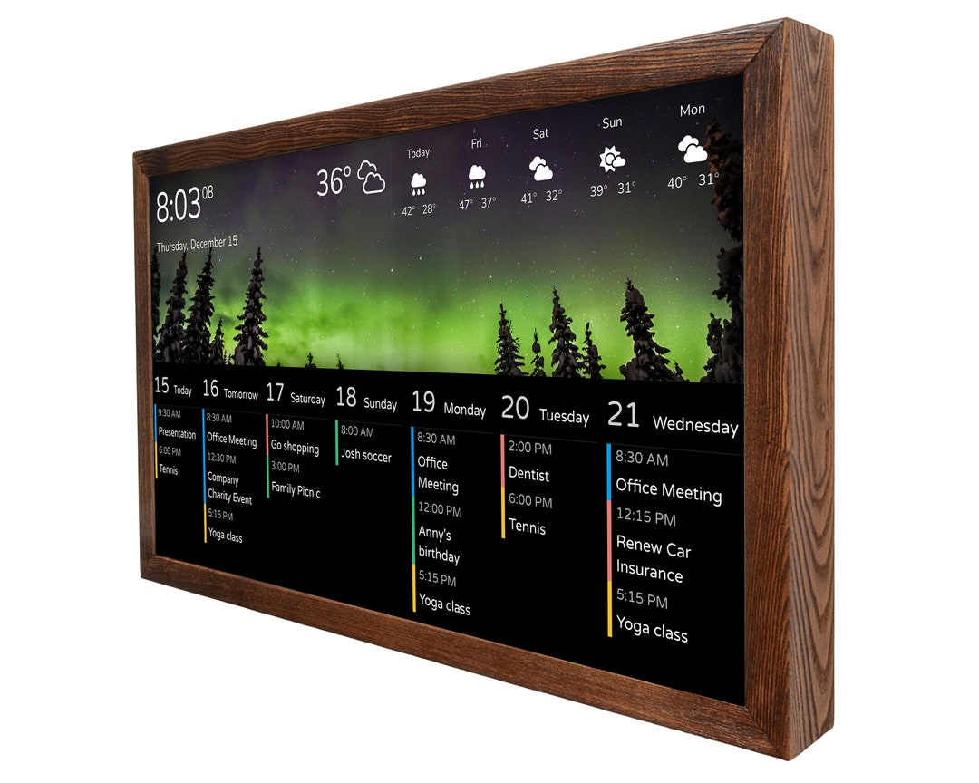 Electronic Wall Calendar 32 Inch Family Command Center Home Assistant Electronic Wall Calendar 32 Inch Family Command Center Home Assistant