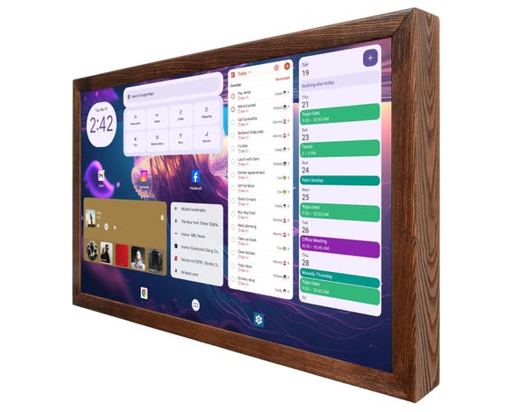 Android Touch Screen 24 Inch, Home Dashboard, Smart Wall