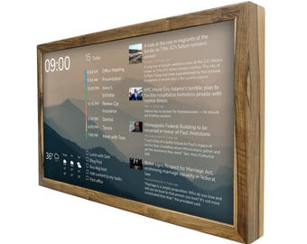 32'' Wi-Fi Familie Kalender: Digitale Planner, Wekelijkse To-Do Lijst & Huis Organizer, Fotolijst