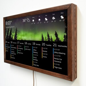 Electronic Wall Calendar 32 Inch Family Command Center Home - Etsy Norway