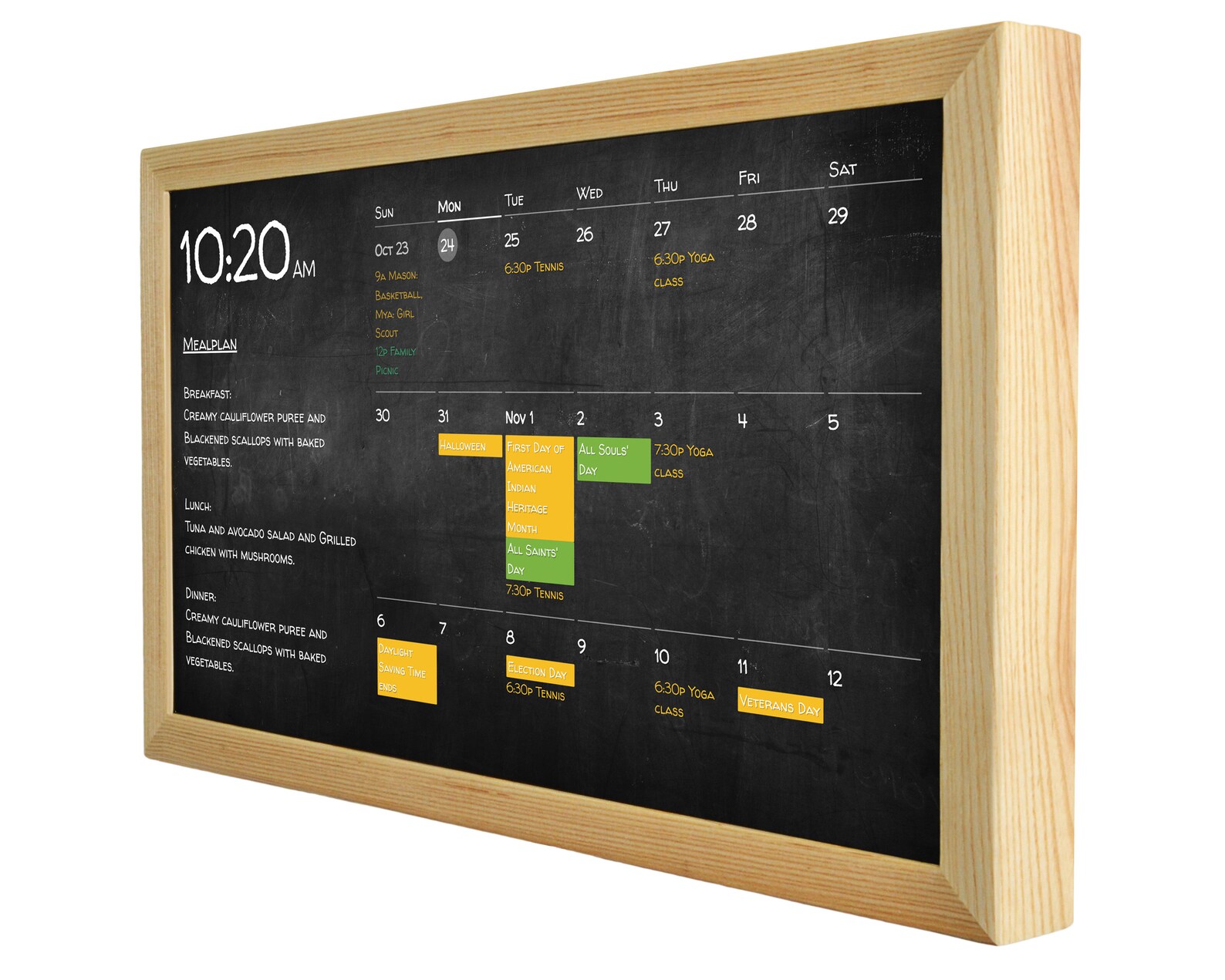 Elektronischer Wandkalender 24'', Family Command Center, Home Assistant