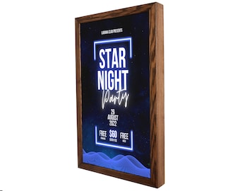 Digital Signage 24'' WiFi-Verbonden, Geeft Aankomende Evenementen en Advertenties Weer, Digitale Smartscreen, Dashboard, Evenementenkalender