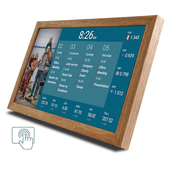 Touchscreen Digital Desk Calendar 15.6 Inch Sync With Google Calendar Todoist Virtual Assistant Dakboard Smart Display Family Planner Etsy