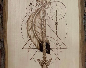 Custom wood burnings