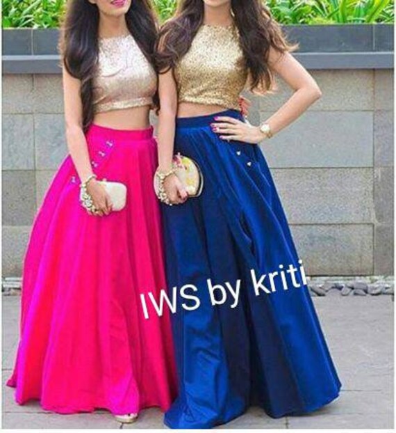 Indian Wedding Dress Crop Top Skirt 