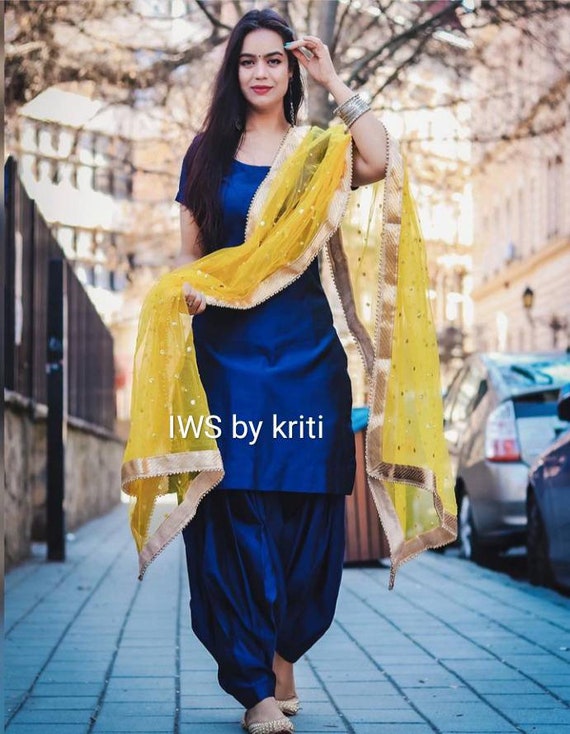 royal blue punjabi suits