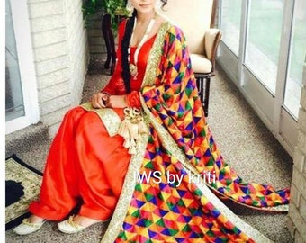punjabi suit dupatta
