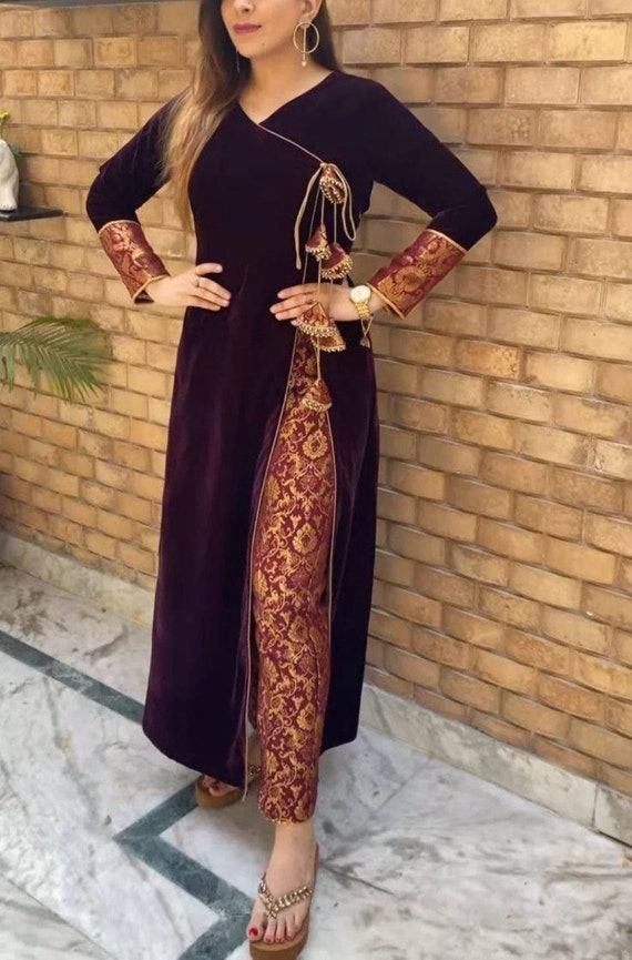 Pin by candle light on Fashion Icon | Velvet dress designs, Velvet  pakistani dress, Velvet clothes