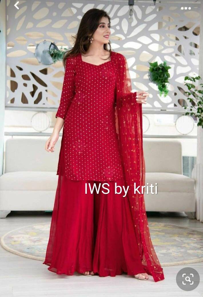 Net Dupatta Punjabi Dress 
