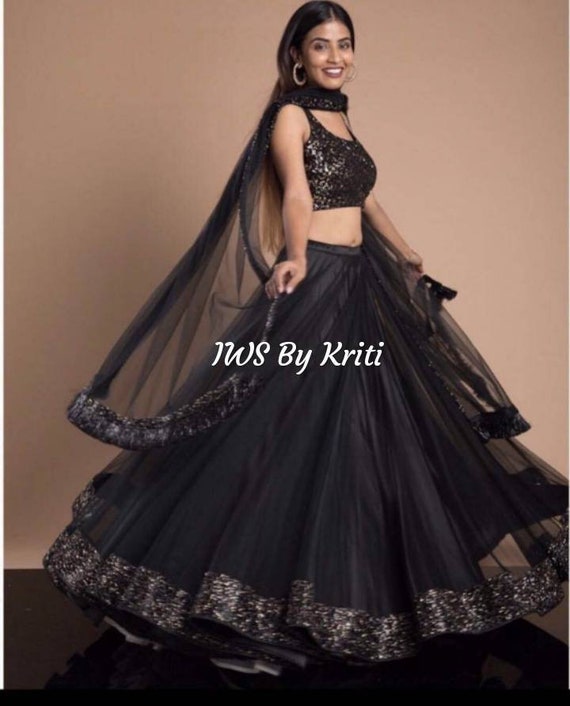 Net Lehenga and Dupatta Wedding 