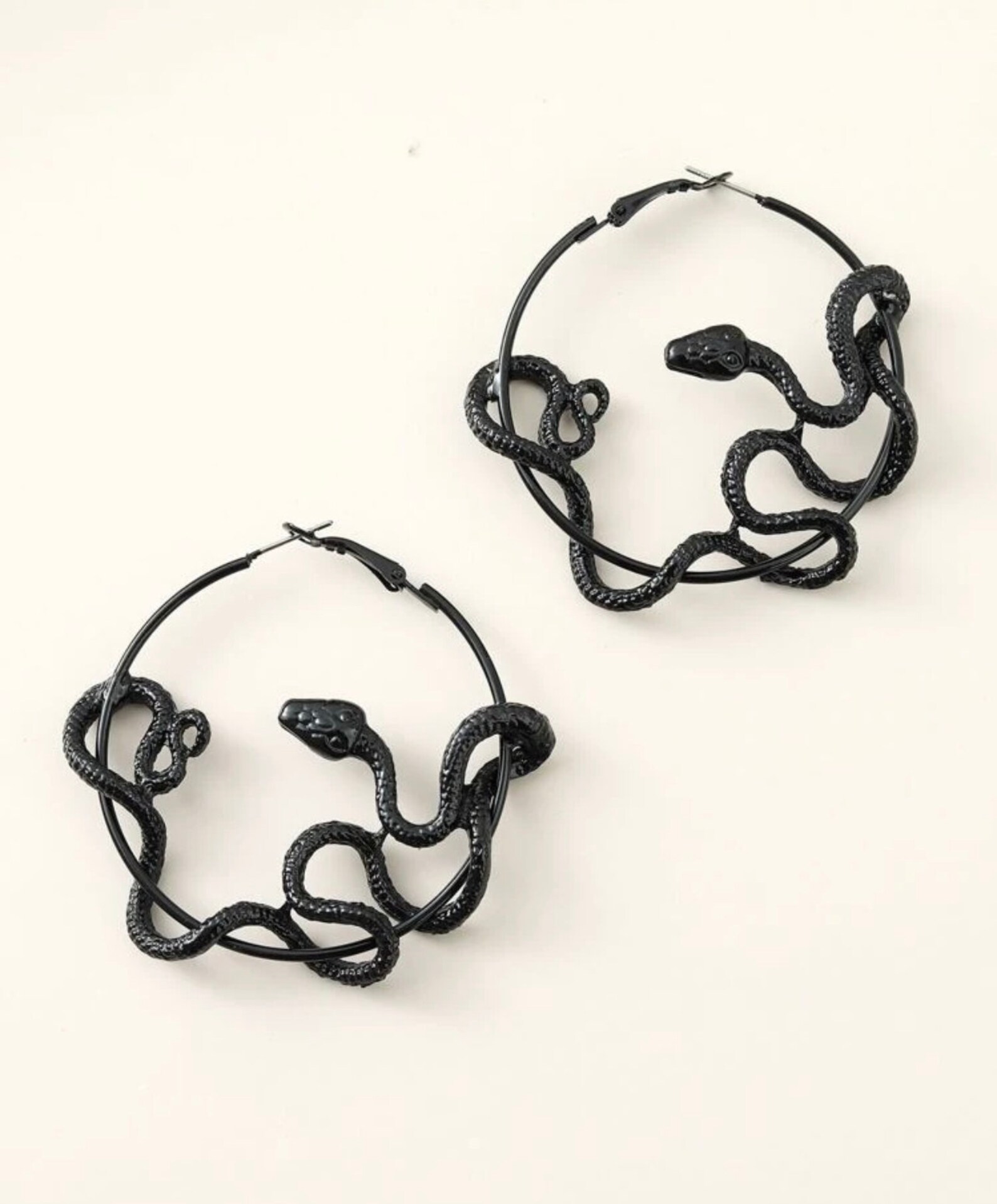 Serpent snake hoop earrings serpent earringsvintage gothic Etsy