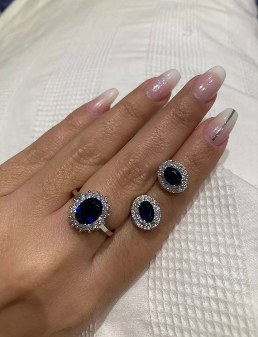 925 Sterling Silver Halo Ring