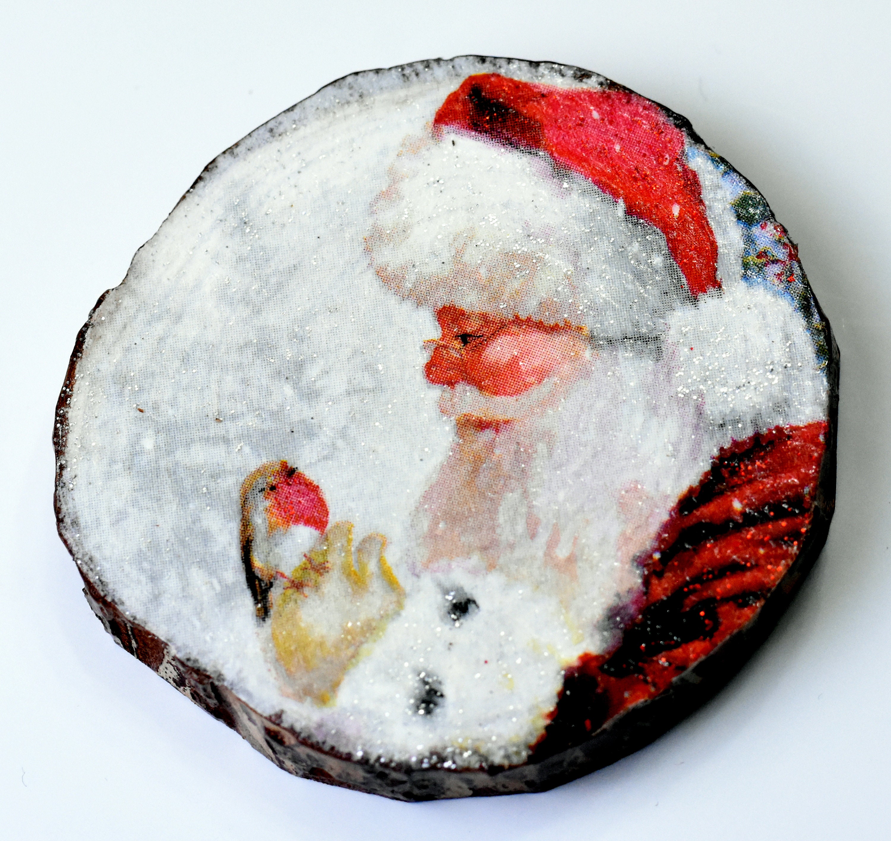 Tuto Déco : Le Dessous De Verre En Bois Pour Noël | My Blog Deco