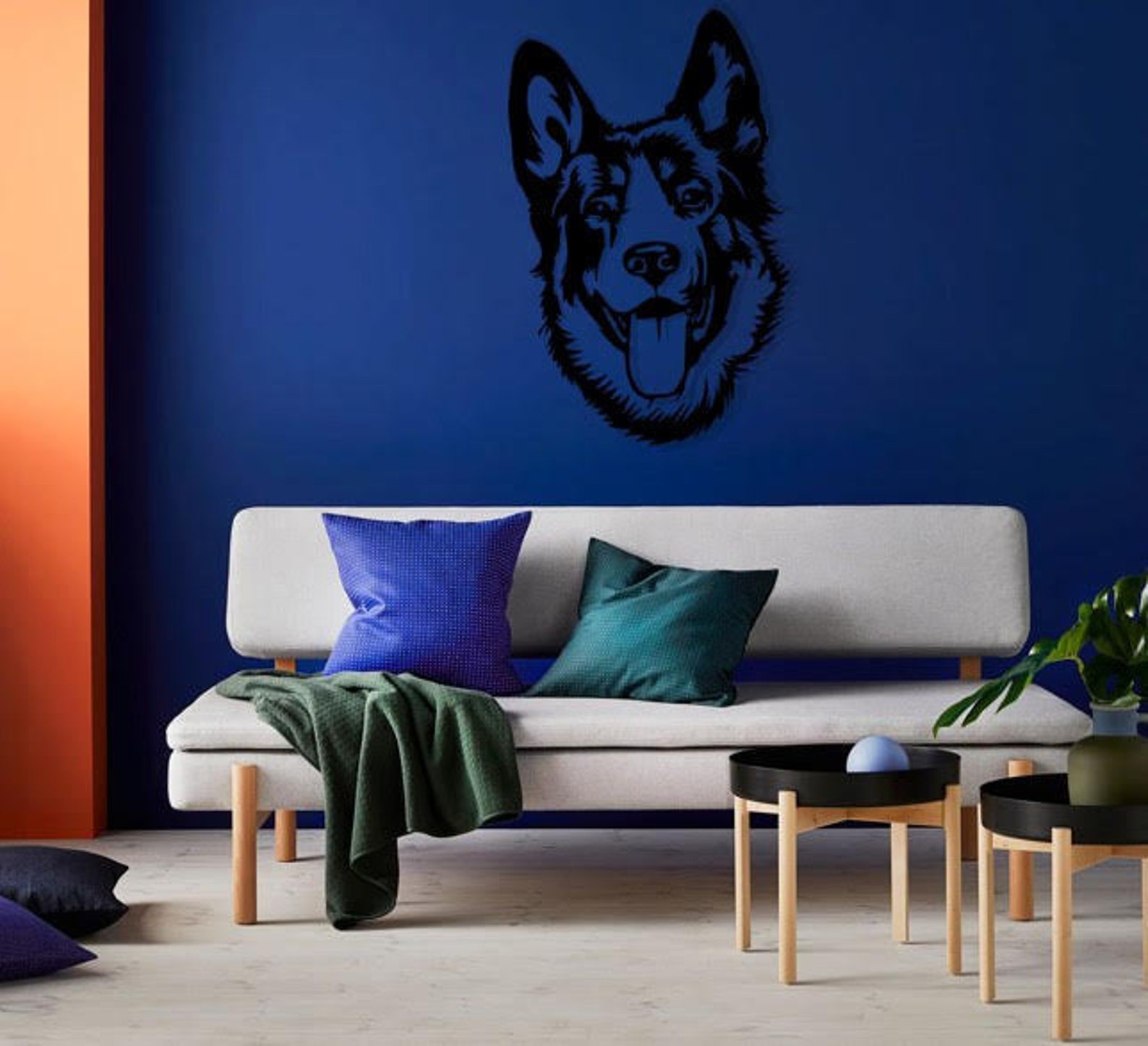 Dog Head Wall Art File for Laser Cut. DXF File,cut File,cnc File,plasma