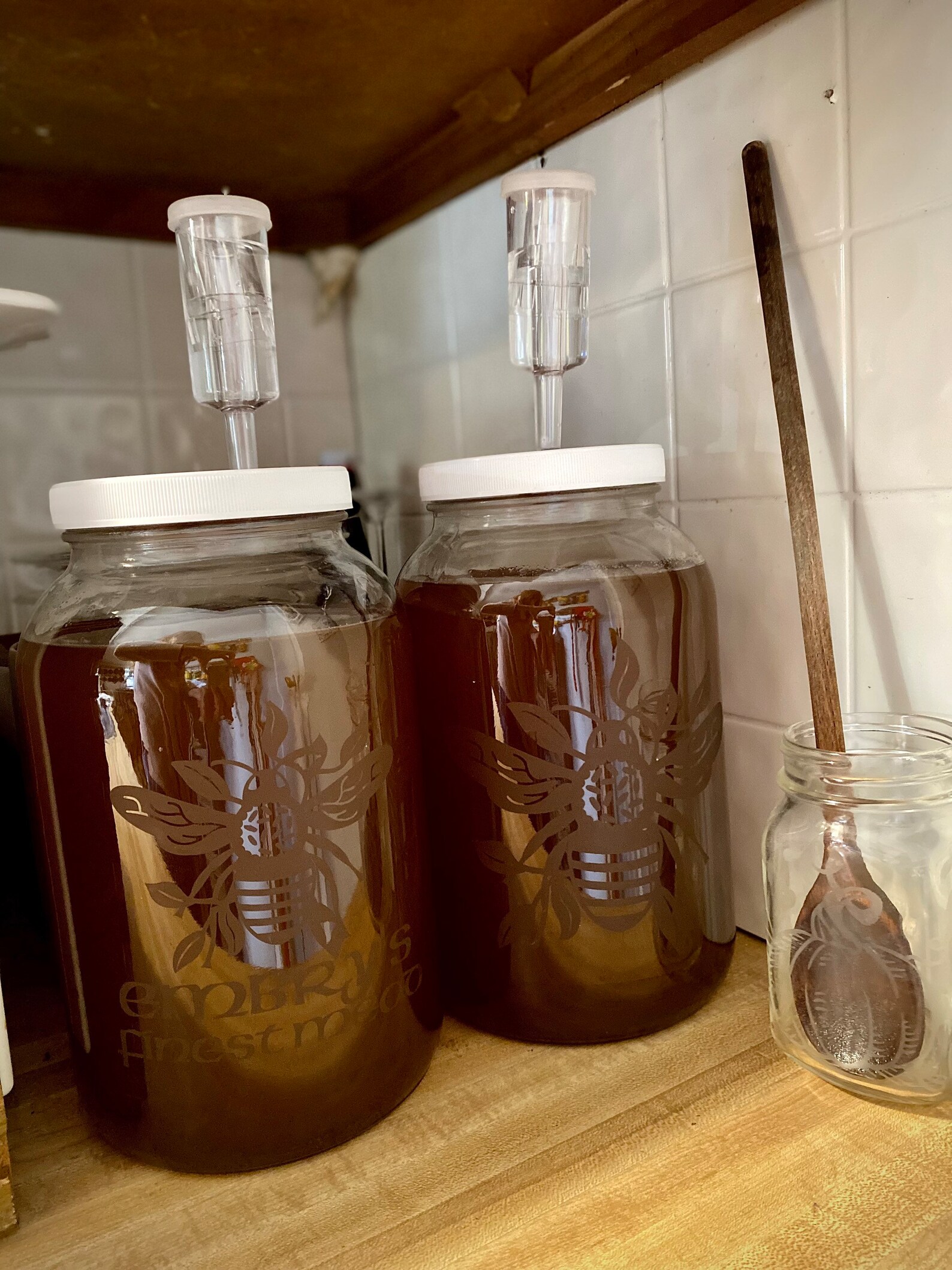 Custom Mead Making Jars Glass Etched One Gallon Fermentation Etsy
