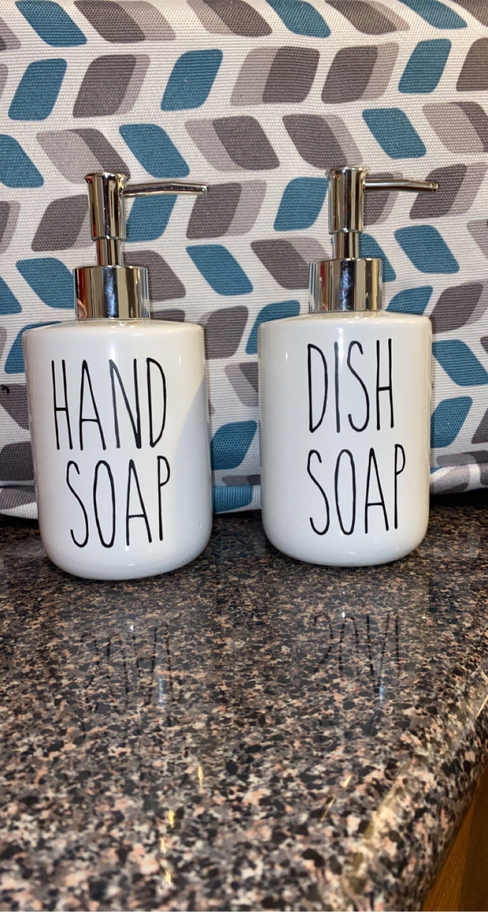 Rae Dunn inspired bathroom decor soap dispensers cute Etsy