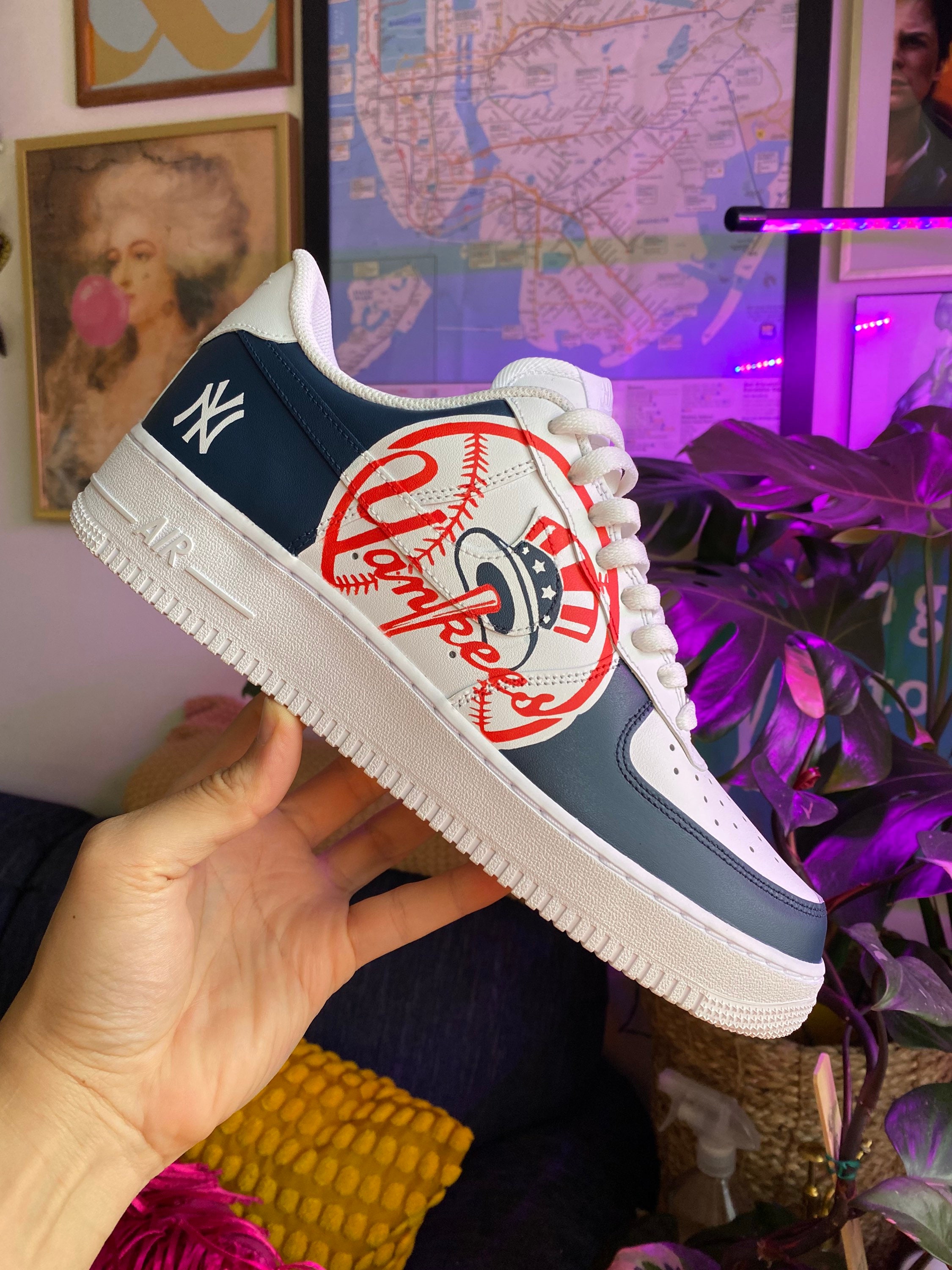 New York Yankees Personalized Af1 Sneakers 93