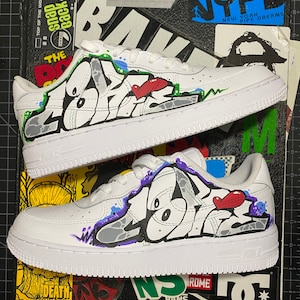Graffiti Sneakers Nike Air Force One , AF1 NIKE