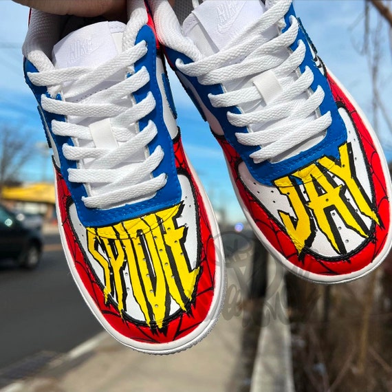 Spider Man Nike Custom AF1. - Etsy