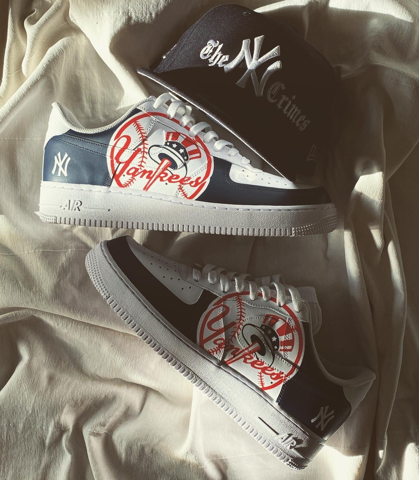 New York Yankees Personalized Af1 Sneakers 93