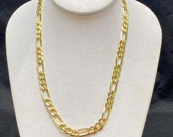 18k Gp Gold Chain - Etsy