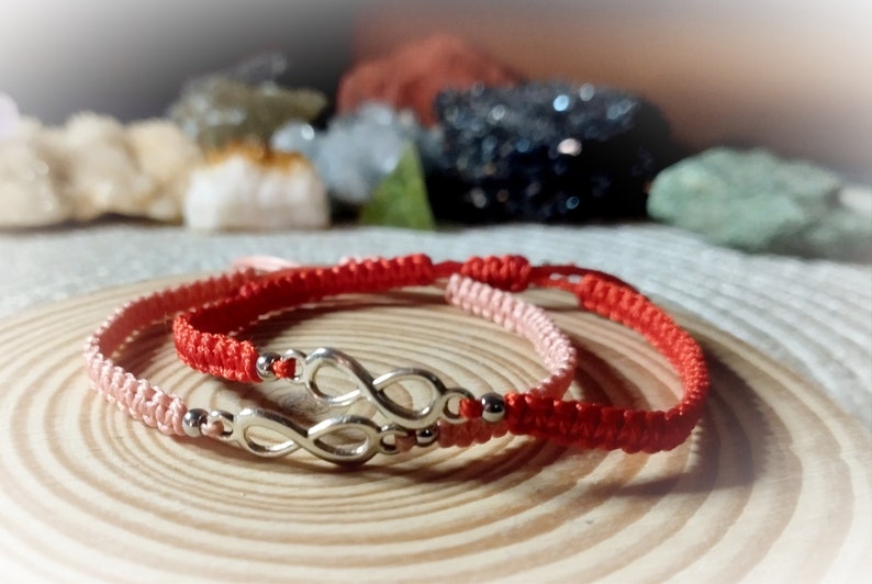 Infinity bracelet. Couple bracelets. Symbol of infinity. image 1