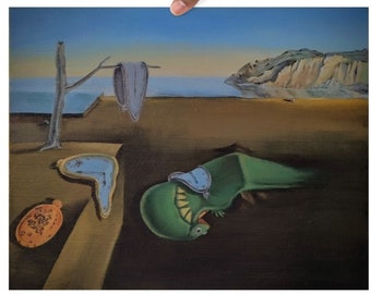 Art Print Kermit the Frog Salvador Dali Muppets