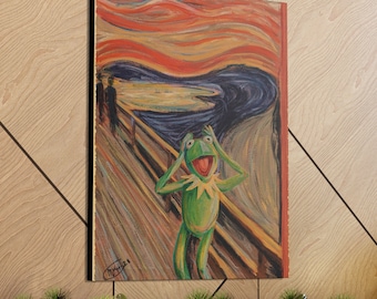 The Scream Frog Fine Art Canvas Wrap