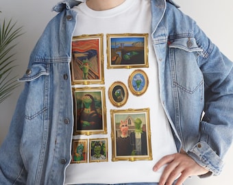 Kermit the Frog Painting Collection Unisex T-Shirt Fine Art Gallery