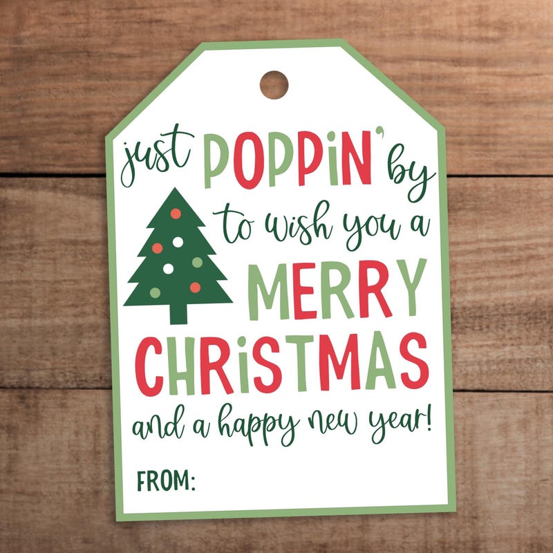 Christmas Popping Tag Gift - 60+ Gift Ideas for 2025