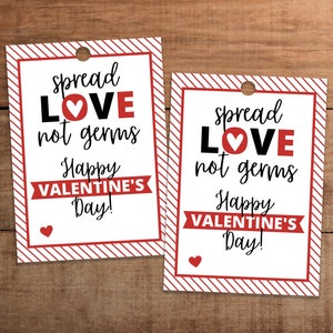 Etichetta regalo di San Valentino stampabile Etichetta per sapone e lozione disinfettante per le mani per insegnanti, infermieri, personale, dipendenti, colleghi. Diffondi amore, non germi.