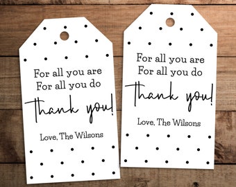 Staff employee teacher administrative assistant nurses appreciation thank you gift tags printable, Treats tags, cookie tags
