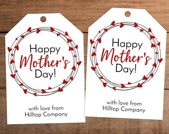 Mother’s Day Gift Tag Printable Editable Instant Download Mom Appreciation