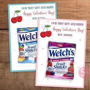 Personalized Fruit Snack Valentine Card,  Classroom Exchange Gift Tag, Digital Download