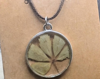 Virginia Creeper Resin Pendant