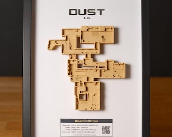 Counter Strike 1.6 3D Kartensammlung | Klassische CS Karten | Retro Gaming Dekor | Gamer Geschenk